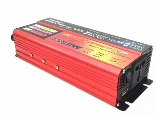Congsin 1500W Hybrid System Inverter – Dual DC Input (12–60V) to AC 110V for Solar, Mobile Workbenches, and RV Setups - Image 5
