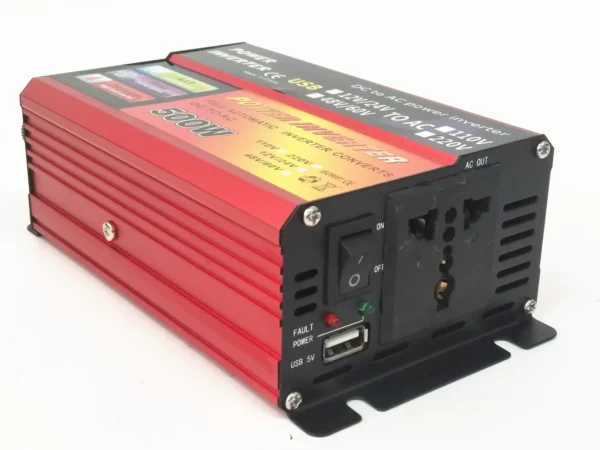500W Multi-Voltage DC Input Inverter – Supports 12V/24V/48V/60V to 110V AC, Perfect for Backup & Mobile Power | Congsin FlexConvert - Image 3
