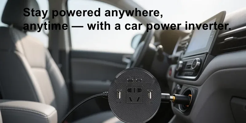 car power inverter for road trip, RV, and mobile office