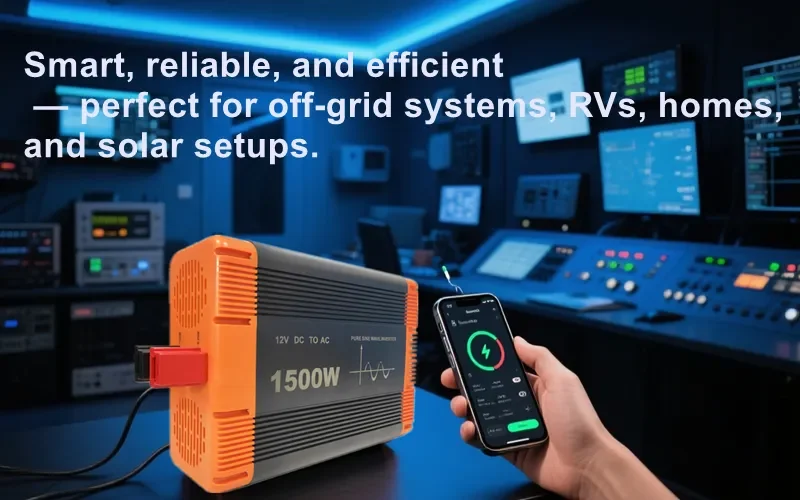 remote monitoring inverter with mobile app and web dashboard interface